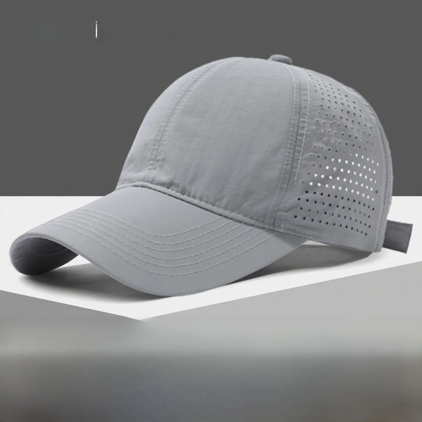 Quick Dry Sun Protection Baseball Cap Men's Outdoor Fishing Wide Brim Net Eyelets Duckbill Hat Summer Season Unisex Cap