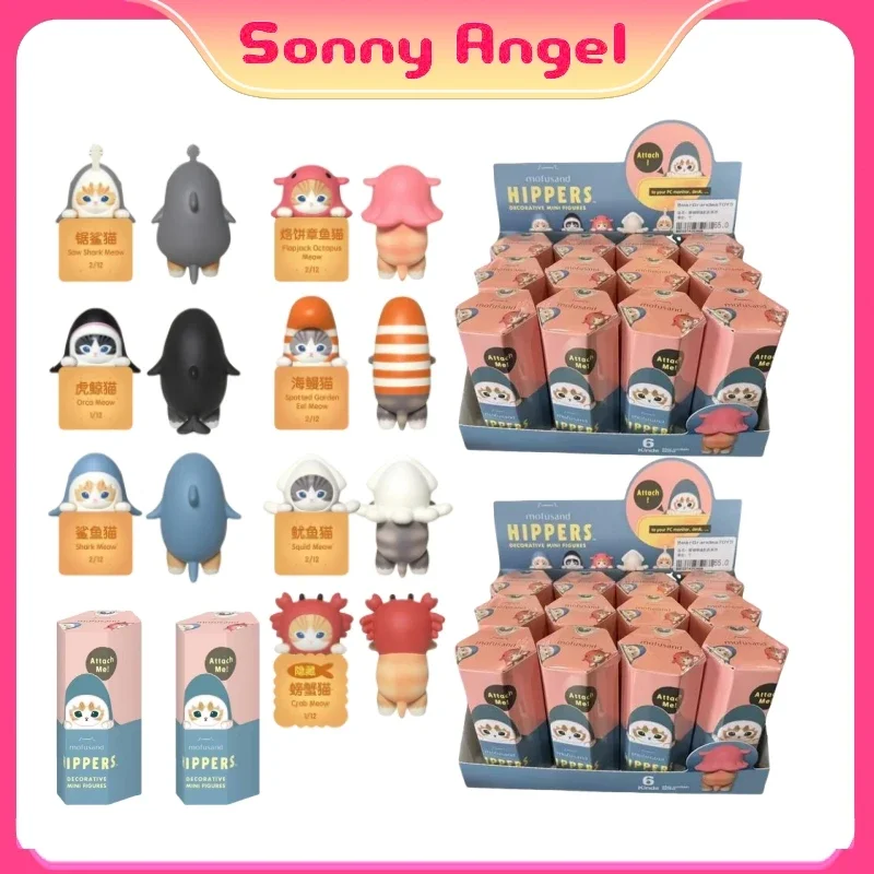 Sonny Angel Mofusand Cats Blind Box Anime Beeldje Speelgoed Angel Hippers Mystery Box Mini Model Pop Kinderen Verjaardag Kerstcadeaus