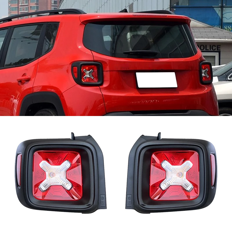 

For Jeep Renegade 2014 2015 2016 2017 2018 Taillight Turn Signal Brake Lights Reverse Lights Flashing Light Assembly/No Bulb