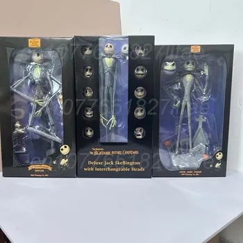 The Nightmare Before Christmas Jack Skellington Action Figure 12 Face Jack Jack Chair Special Version Model Toys Room Decor Gift