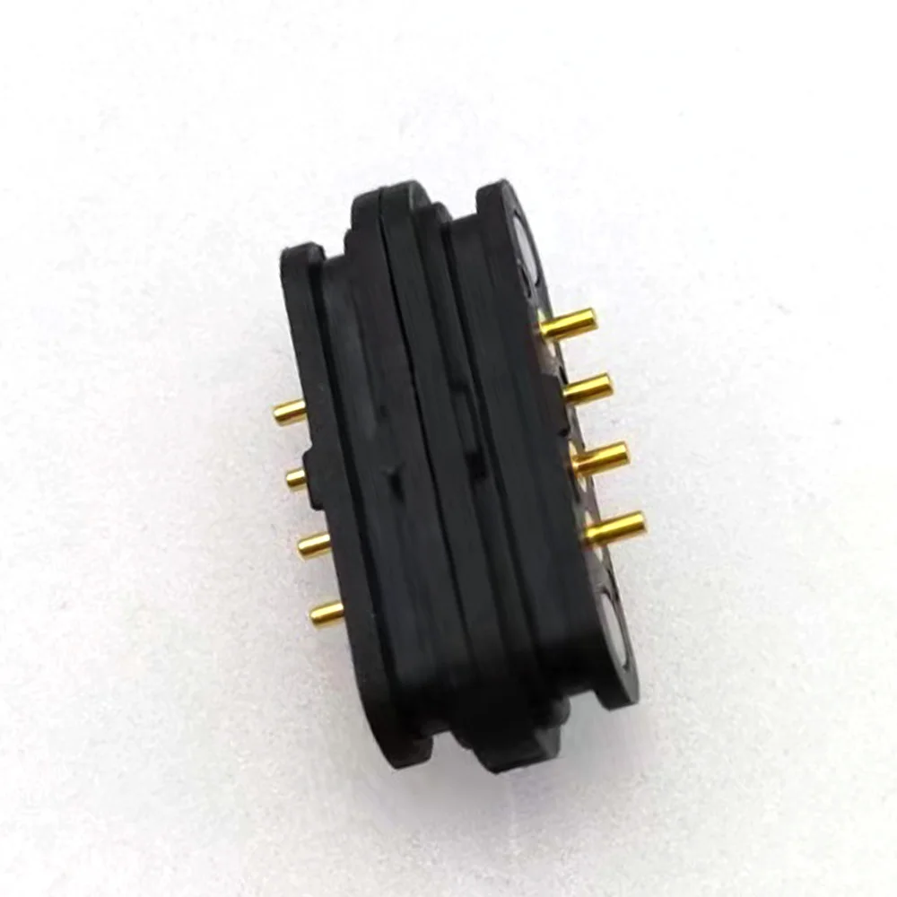 1-5 Pair  Magnet Spring Loaded pogo 4 Pin Connector Pitch 2.5mm PCB Mount Male Female 2A 36V DC Power Charge Port Socket