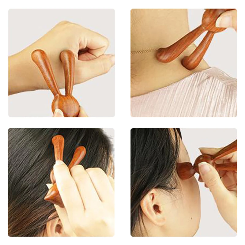 

Sandalwood Rabbit Nose Scraping Massage Comb Clearing Meridians Collaterals According To Eye Acupoints Promote Blood Circulation