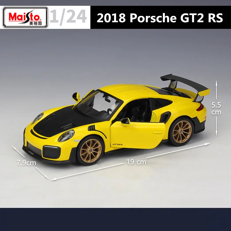 Maisto 1:24 Porsche 911 GT2 RS Assembly Version Alloy Car Model Diecast Metal Toy Car Model Simulation Collection Children Gift