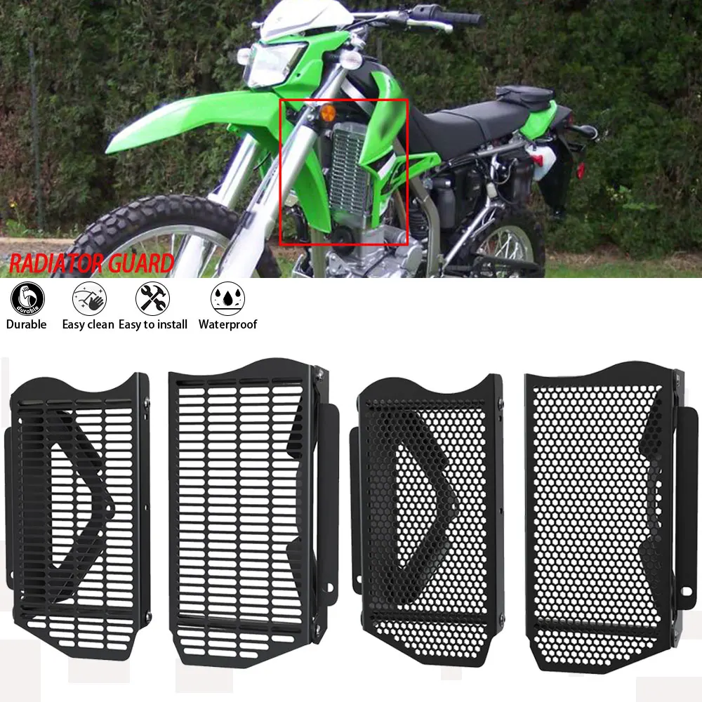 

For KAWASAKI KLX250S KLX250SF 2009-2020 2019 2018 2017 2016 KLX 250S KLX 250 SF Motorcycle Radiator Grille Guard Cover Protector