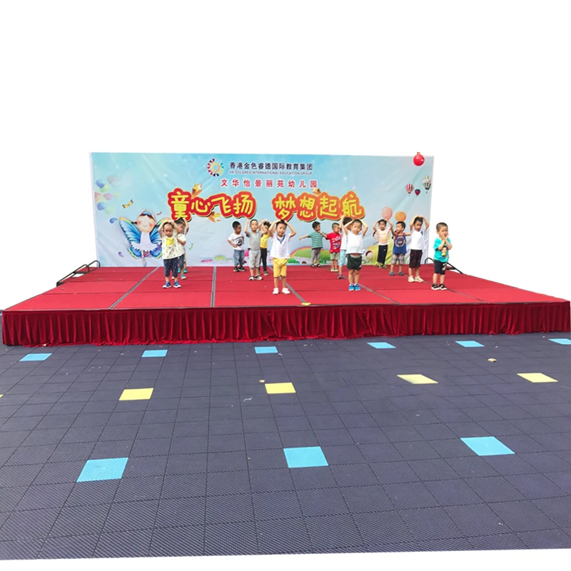 Hotel Event Stage Folding Stage Shelf Lifting Mobile T Platform