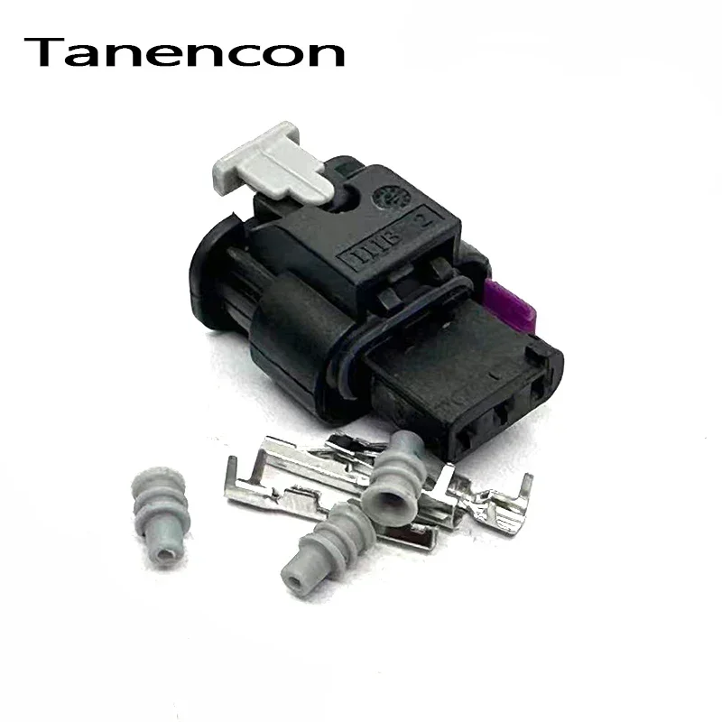 5 Set 3 Pin Car Reversing Radar Connector 7615490-03 872-858-541 Oil Pressure Sensor Plug 1718653-1 1-1718644-2 for VW Benz