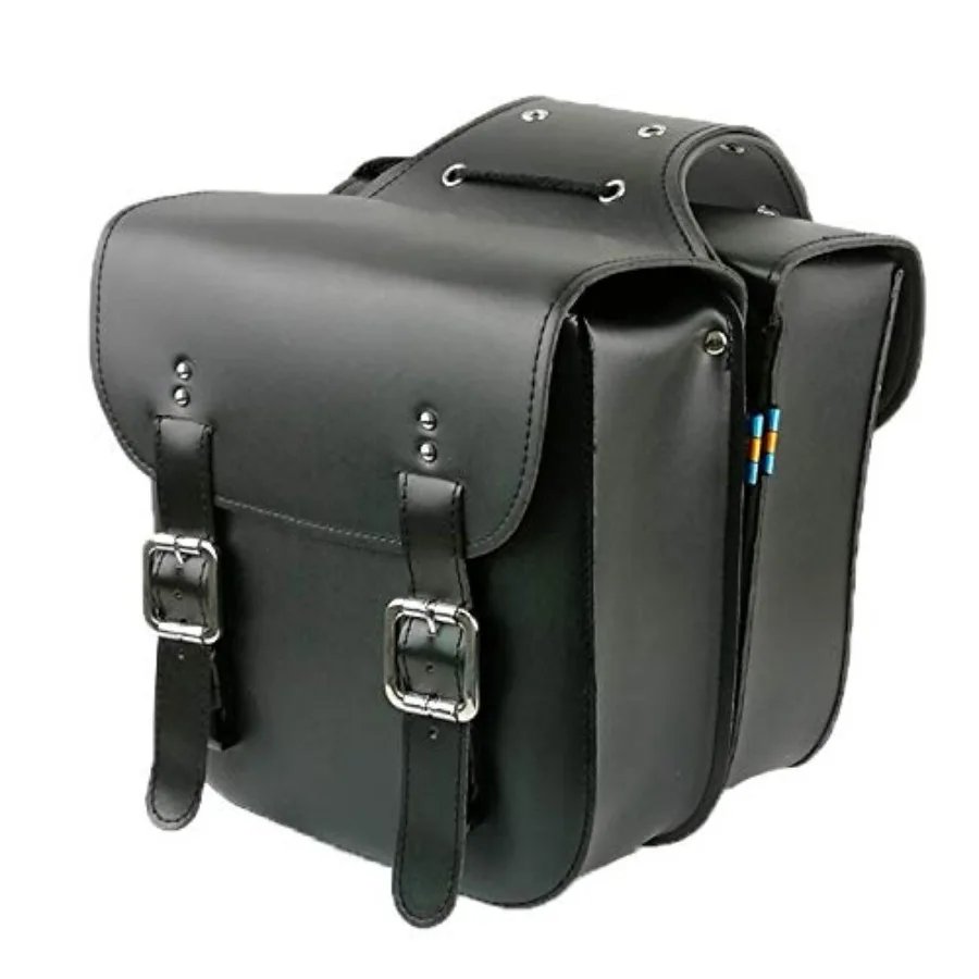 

SENQI Retro Bicycle Rack Bag Leather Rear Rack Bike Bags Robust Rear Seatpost Bag for Retro Bicycle Saddle Rack Accessories Bla