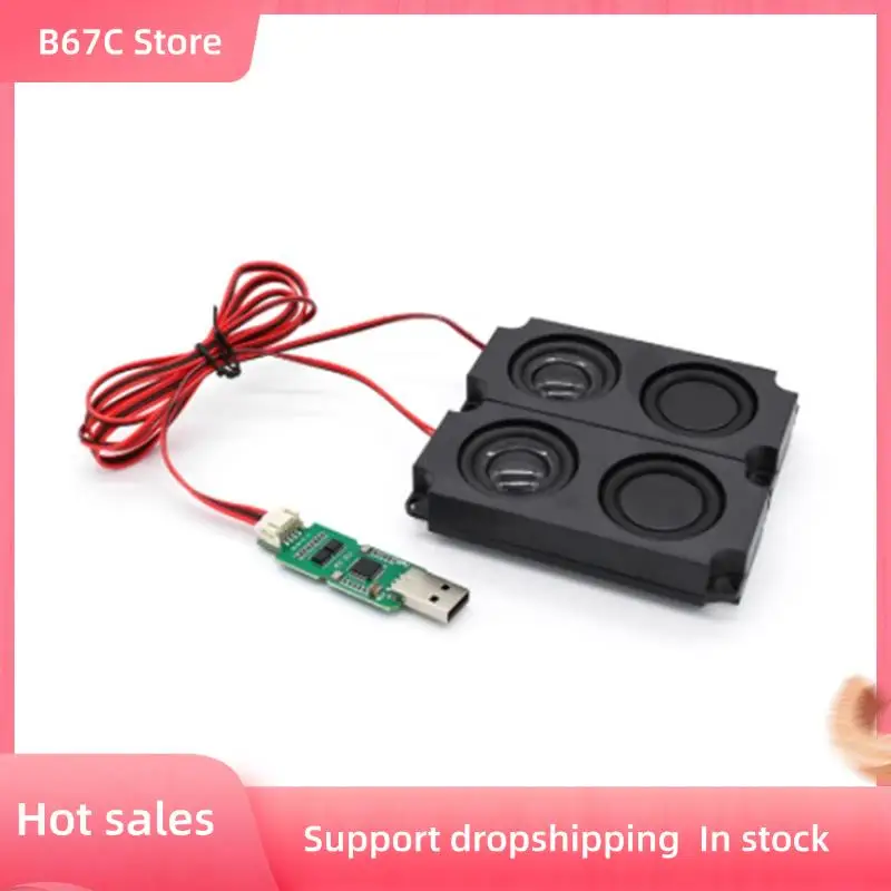 وحدة صوت B67C USB إلى الصوت + مكبر صوت بدون توصيل وتشغيل للتشغيل والتسجيل لـ Raspberry Pi لـ Jetson Nano #1