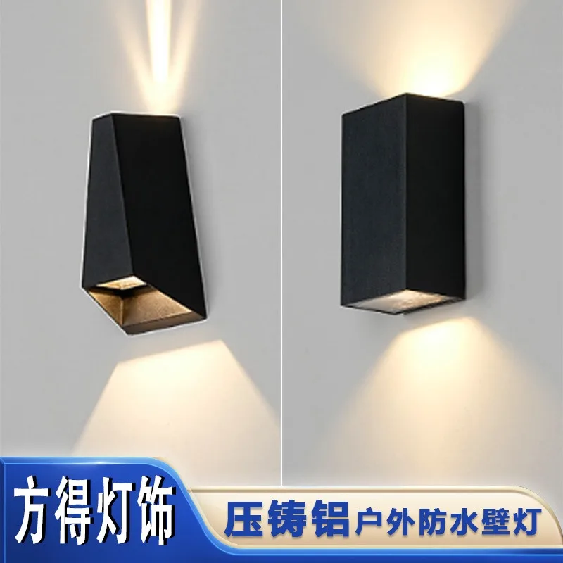 LED Outdoor Wall Light Waterproof Courtyard Villa Exterior Wall Washing Light Outdoor Balcony Garden Stairs Aisle Wall Light