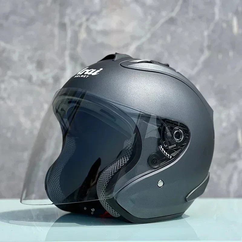 

SZ-Ram4 Matt Grey Half Face Helmet Motorcycle Helmet Riding Motocross Racing Motobike Open Face 3/4 Jet Helmet