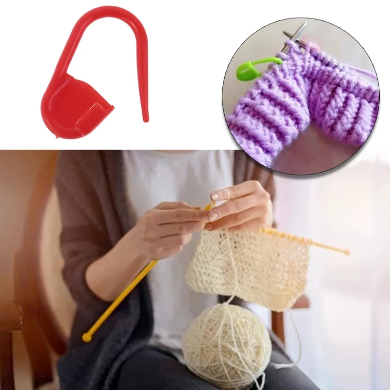 1 Set Yarn Knitting Aluminum Stitch Holders Safety Pins Stitch Counter Locking Marker Large Eye Needles Hooks KXRE