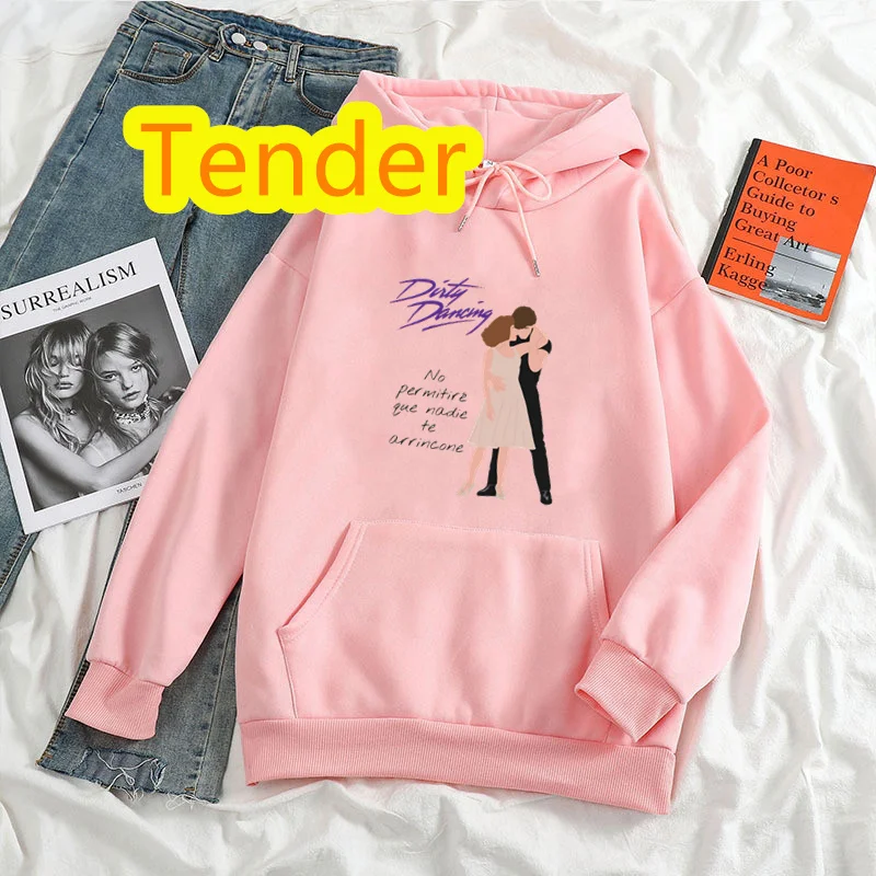 Kawaii Movie Hoodies Women Dirty Dancing Tops Harajuku Warm Streetwear Hip Hop Oversize Graphic Fashion Sweatshirts Female