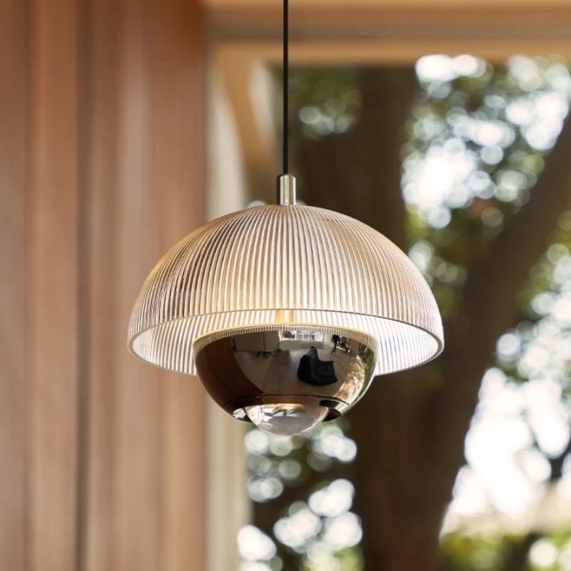 Nordic Modern Flowerpot Pendant Lights Kitchen Island Hanging Lamps Bedroom Beside Led Lights Study Optical Lens Illumination