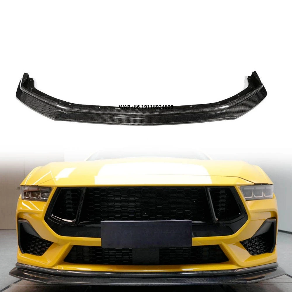 

Carbon Fiber S650 Front Bumper Lip Spoiler for-Ford Mustang S650 2.0T 2.3T Base Model 2024