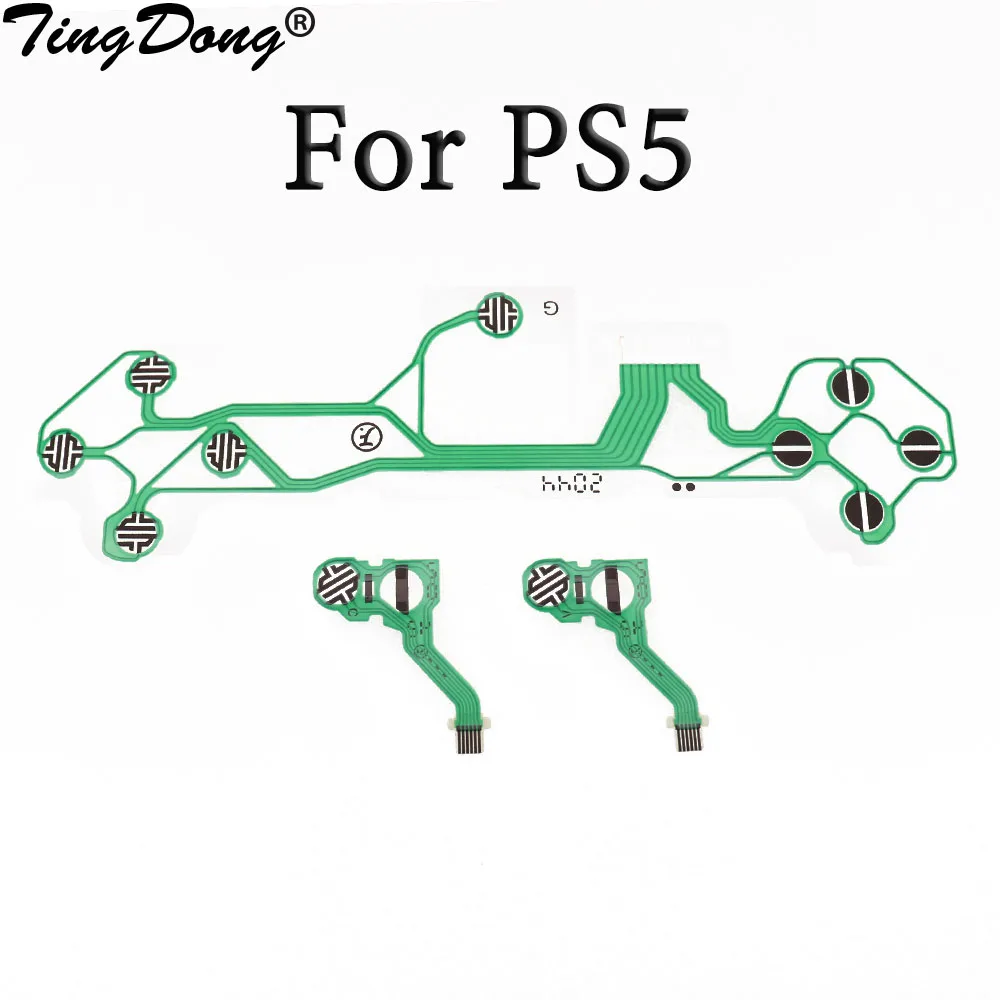 Conductive Film Replacement Button Ribbon Circuit Board For PS5 V1 1.0 BDM-010 Controller LR ABXY D Pad