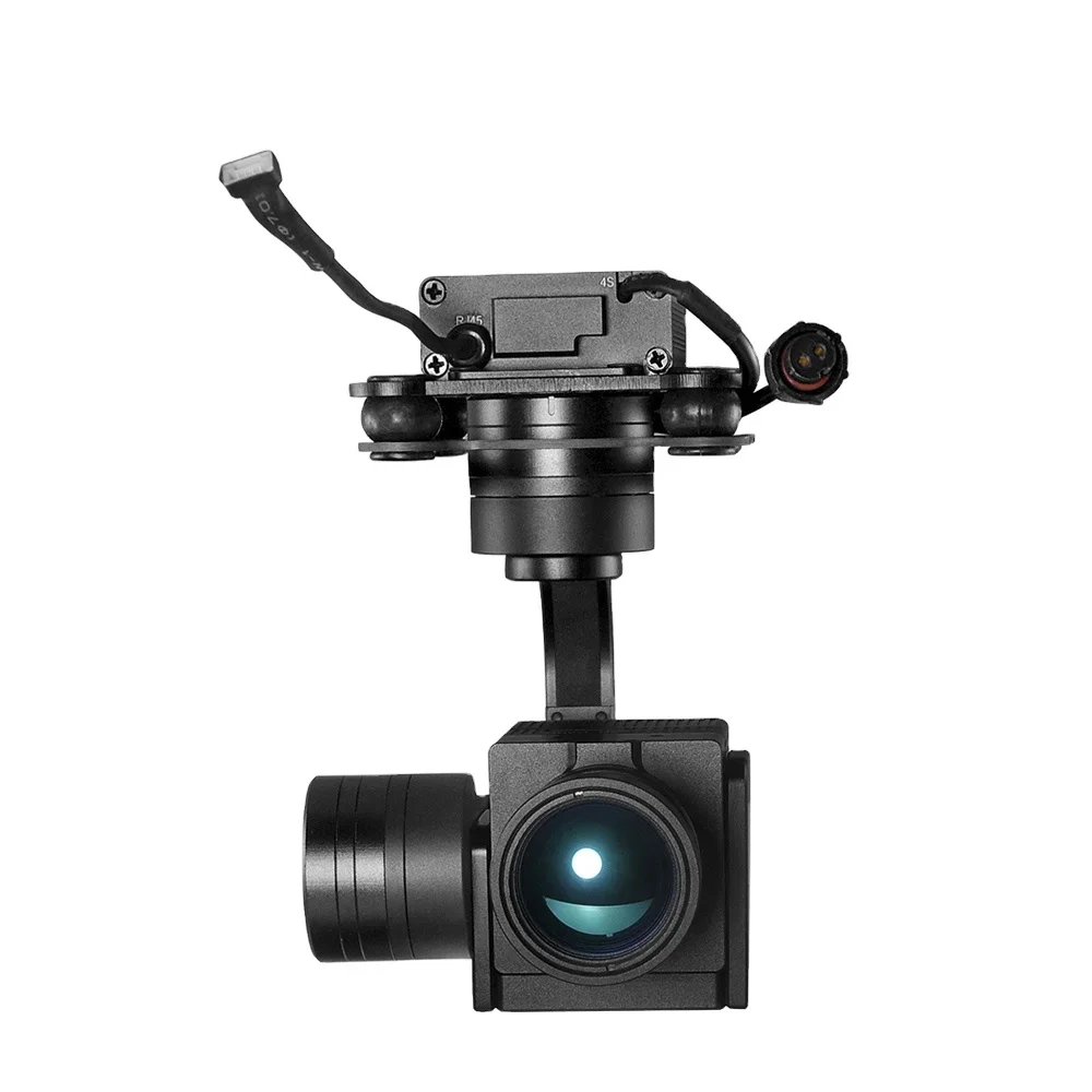 مخصص U-AV 25 مللي متر IR واحد التصوير الحراري الاستشعار Gimbal ميزان الحرارة تتبع كاميرا للرؤية الليلية مع الجسم الأسود