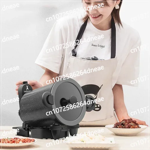 360 °   Machine rotative de cuisson extérieure et domestique, Machine de cuisson Non inflamable, riz frit, nouilles frites, Machine de Barbecue