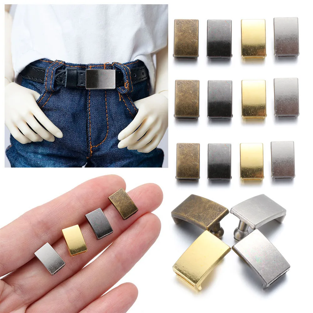 5pcs 4 Colors Mini 12.5*8mm DIY Shoes Clothes Doll Bag Buckles Sewing Accessories Belt Buckle