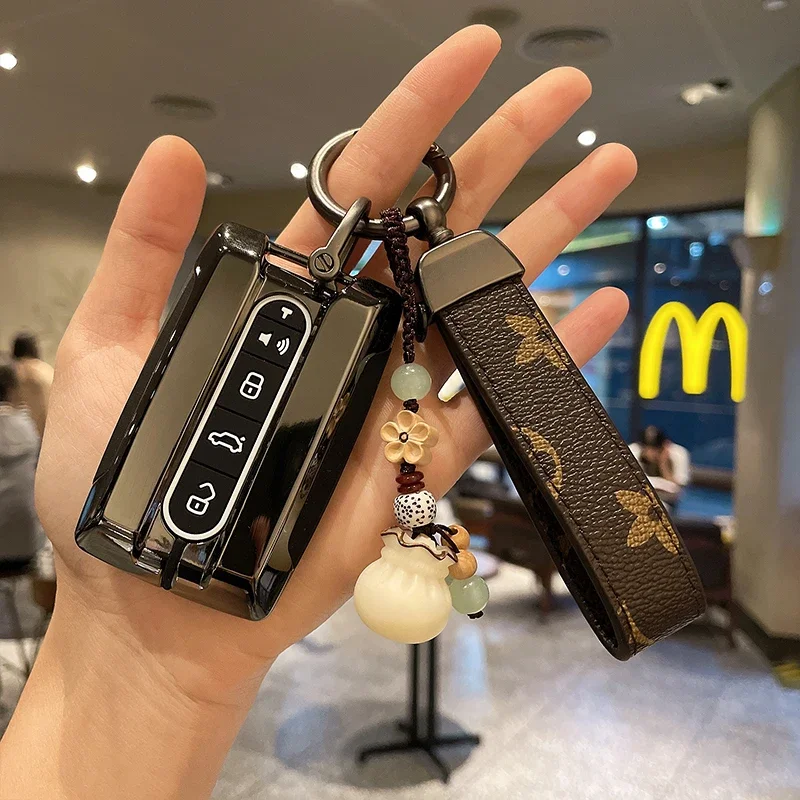 Zinc Alloy Car Key Case for Great Wall GWM WEY TANK 300 500 Tank300 Tank500 Remote Cover Bag Shell Keychain Holder Accessories