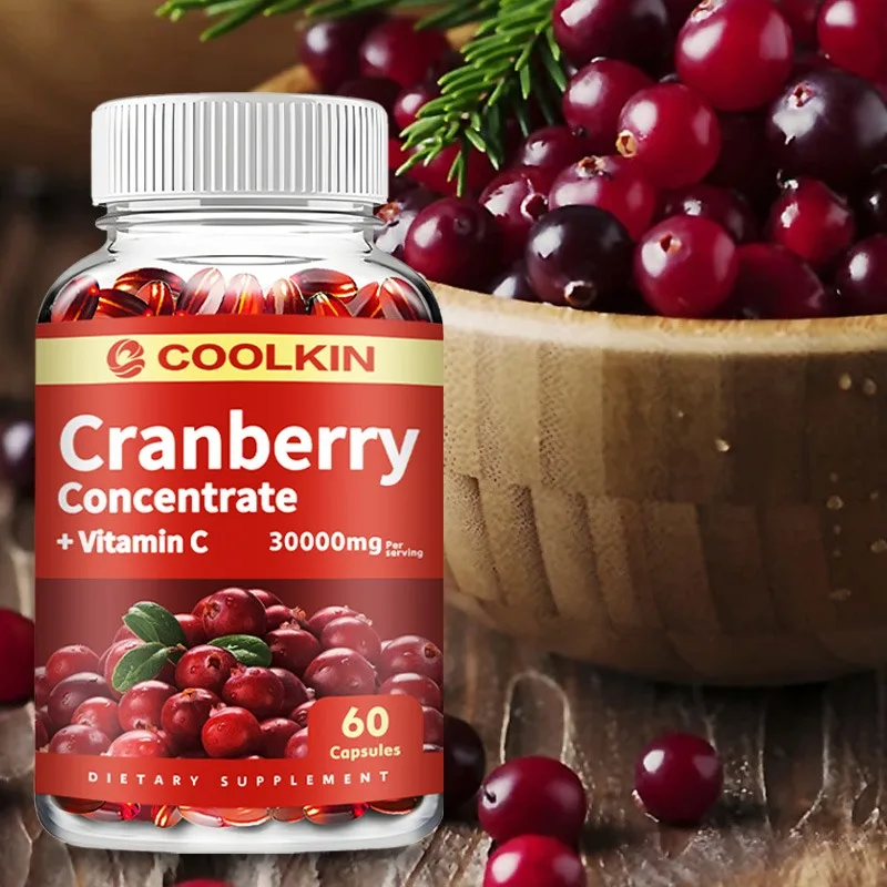 

Cranberry - Support Urinary Tract Health, Bladder Health, Powerful Antioxidant - 60 Capsules