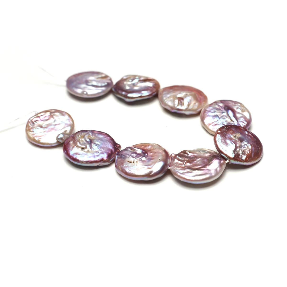 18cm Purple Large Round Piece Strand Beads Natural Freshwater Pearl Beads for Jewelry Making DIY Bracelet Earrings Accessories - Image 6