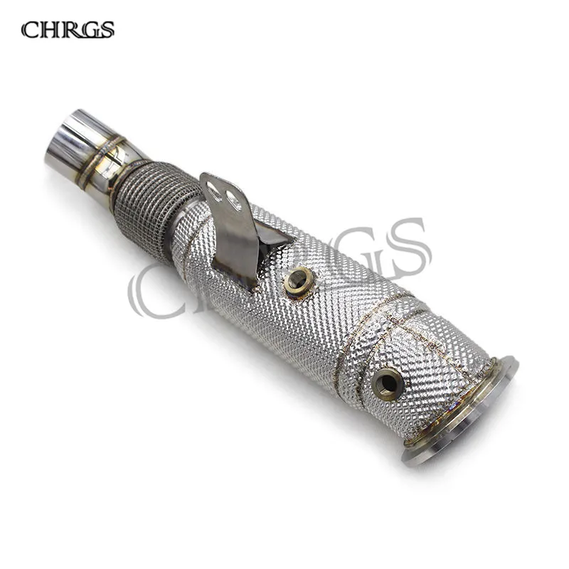 

Exhaust Downpipe For Toyota SUPRA A90 3.0T 2017-2023catless exhaust pipe With heat shield downpipe