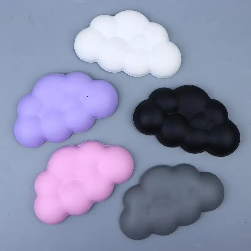 Cute Cloud‑Shaped Keyboard Wrist Rest Soft Comfort Wrist Pad with Non‑Slip Base Ergonomic Support for Office Desktop Keyboard