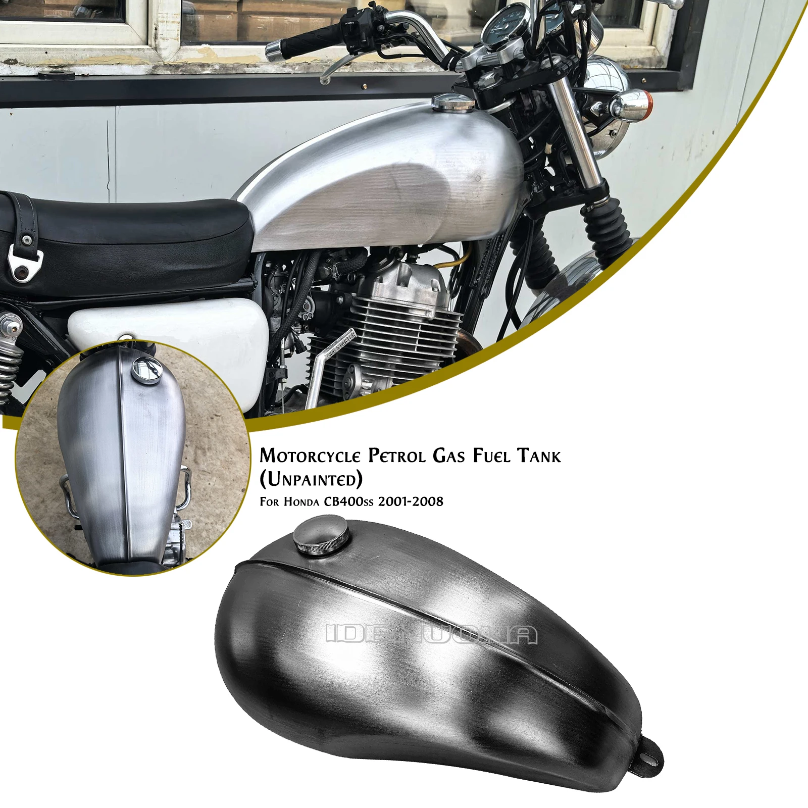Motorbike 12 Liter Gas Fuel Tank Oil Can For Honda CB400ss 2001 2002 2003 2004 2005 2006 2007 2008