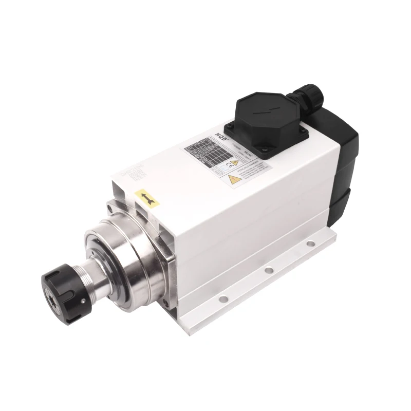 HQD GDF60-18Z/4.5 4.5kw Er32 المغزل 5.5kw Vfd العاكس عدة 220 فولت محرك المغزل المبرد بالهواء مع شفة #2