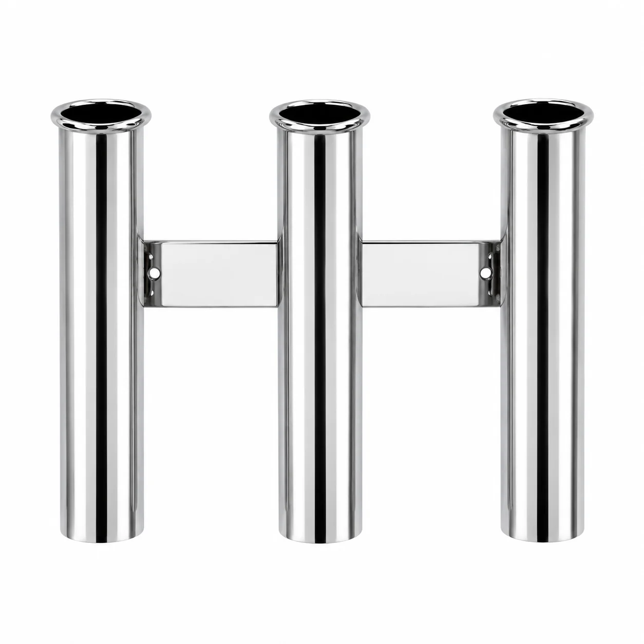 Wall Mounted Stainless Steel 3 Tube Fishing Rod Holder Rack for Marine Boat Yacht RV Camper Fishing Pole Storage Accessories