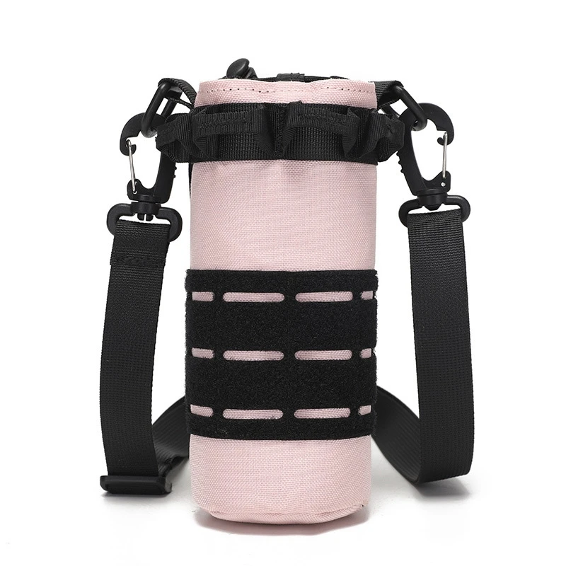 Portable Cycling Kettle Holder Water Bottle Bag Pouch Removable Shoulder Strap Fabric Anti Dplashing Water Bottle Bag