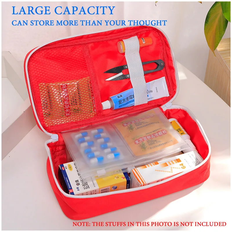 Portable Empty First Aid Kit Bag Emergency Kits Handheld Tool Bag For Family Travel Outdoor Car Emergency Medical Treatment