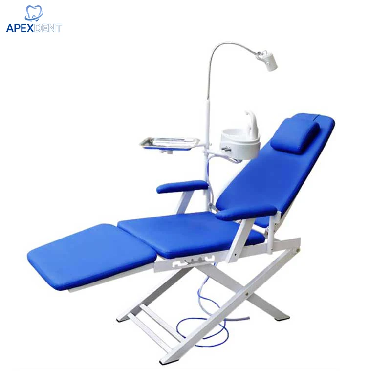 Luxury Type Folding Dental Chair Unit Clinic Equipment Medical Luxury Dental Folding Chair With Various Combinations