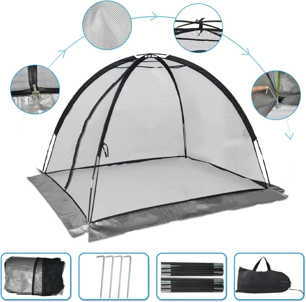 Red de cobertura para estanque de alta resistencia de 13x17 pies, protección de malla de nailon para estanques de peces koi y piscinas de jardín