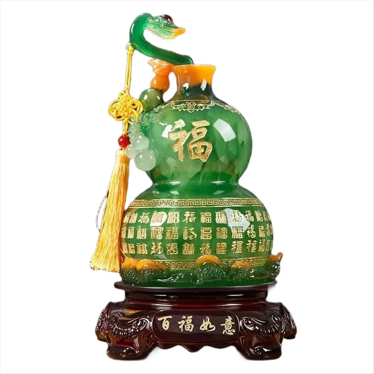 Feng Shui Gourd Decor Town House Home Room Tv Cabinet Wine Attracting Decor