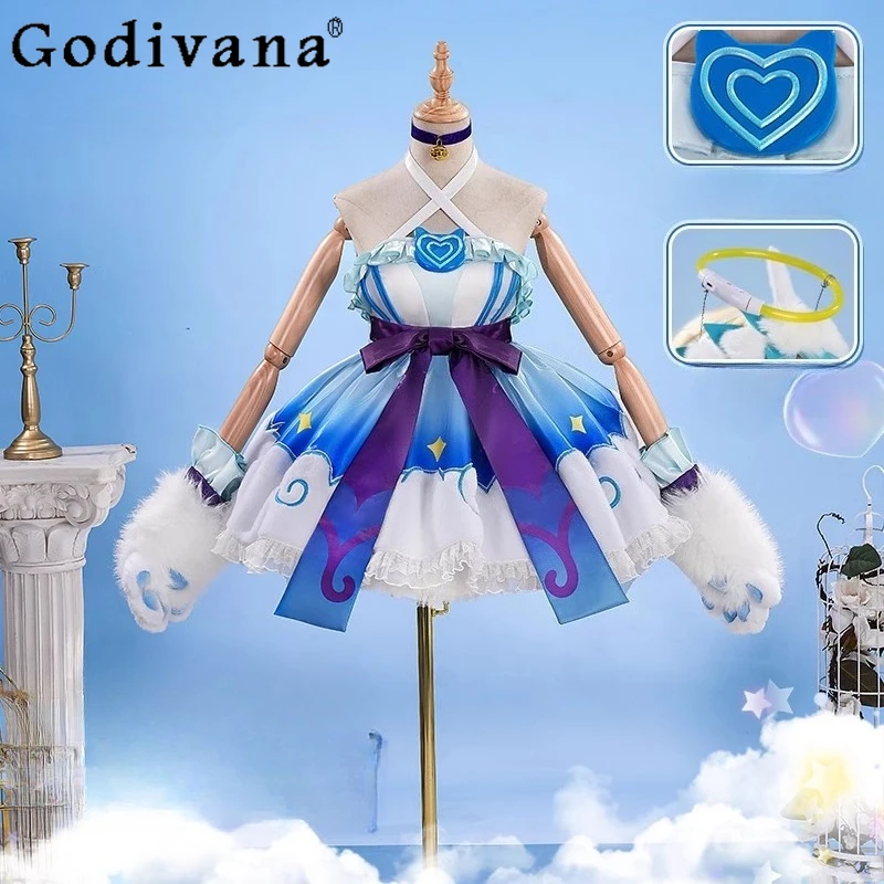 

Honor of Kings Da Qiao Dress Set Women Cosplay Costume Cos Game Anime Dress Girls Party Uniform Halloween Play Role Clothes