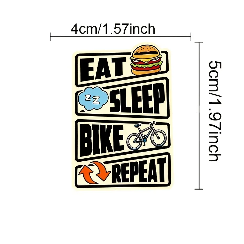 Waterproof Cycling Vinyl Sticker, Decal for Road, Mountain, Folding & Fixed Gear Bike, Bicycle Frame Custom Decor