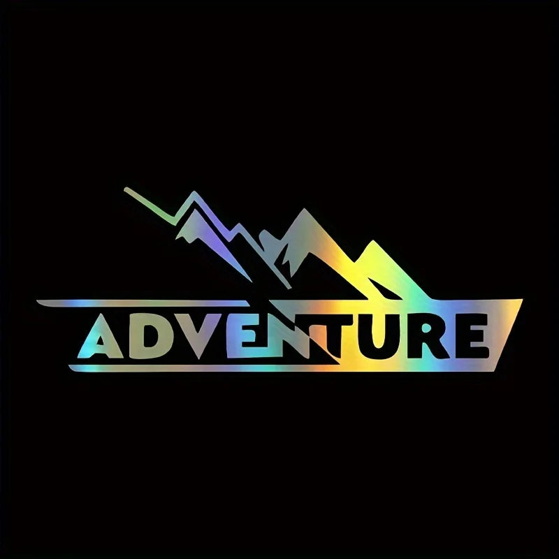 Motorcycle Top Box Reflective Adventure Stickers Vinyl Decal Car Additions Car Styling Car Sticker Laptop Decoration