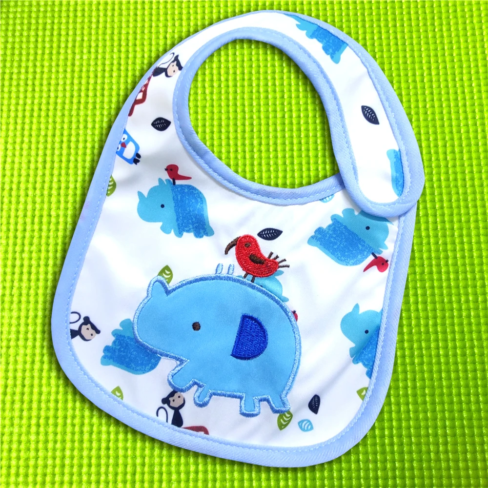 1PC Newborn Baby Bibs Waterproof Cotton Bandana Baberos Burp For Kids Girls Boys Feeding Clothing DS19