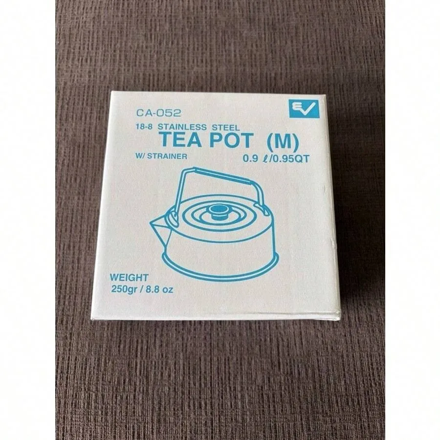 

NEW NIB Vintage Small Stainless Teapot Kettle Camping Hiking JAPAN