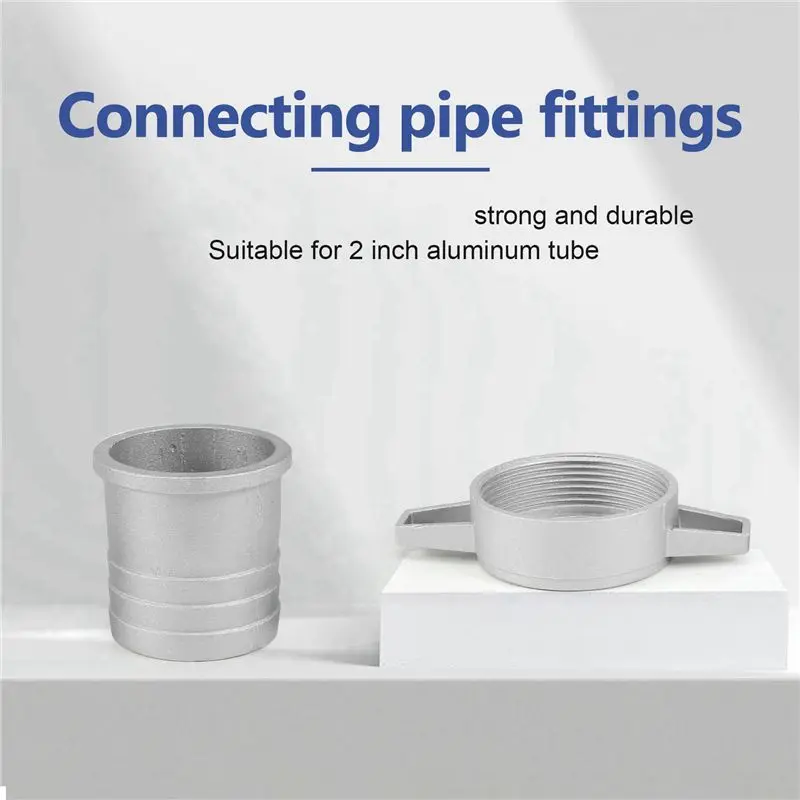 20X Water Pumps Fittings 2 Inch Aluminum Pipe Connecting Wrench With Rubber Gasket Pump Connector Pipe Fitting-B61B