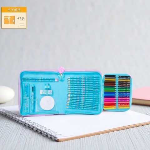 Stitch Trolley Skolväska Stitch Handhållen Bentoväska Tecknad Pennfodral Bärbar Dricksflaska Unisex Utbildningsutrustning 8 best sales stygnpennor - №7