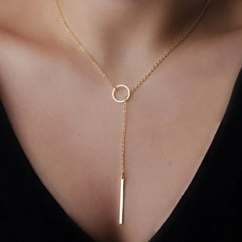 Hot Fashion Casual Chocker Halskette Persönlichkeit Unendlichkeit Kreuz Anhänger Gold Farbe Choker Halsketten auf Hals Frauen Schmuck 2022 – Detail 1