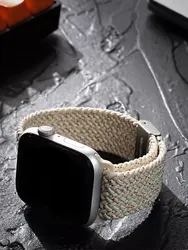Strap For Apple watch Ultra 2 band 49mm 45mm 44mm 40mm 41mm 42mm 46mm Braided solo loop correa bracelet series 7 3 se 8 9 10 11