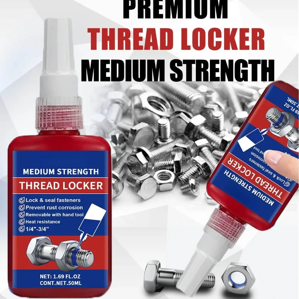 

243 Screw Lock Threadlocker Screw Glue Thread Locking Agent Anaerobic Glue Anti-loose Universal Thread Sealants Fixing Adhesive