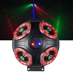 Professional DJ Laser RGB 3IN1 LED Mushroom Lamp Moving Head Projection Light DMX Voice Control For Disco Stage Party