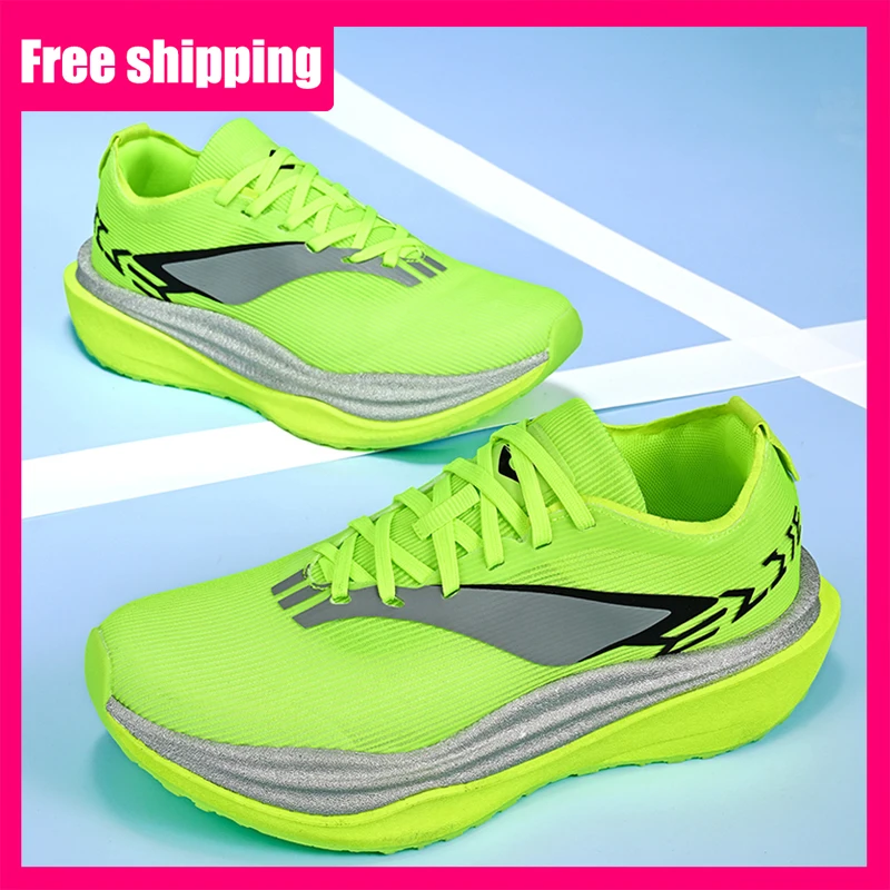 

Mens Running Shoes 2026 Rainbow Gradient Ultra Light Sneakers Anti Slip Cushioning Long Distance Marathon Fitness Training Shoes