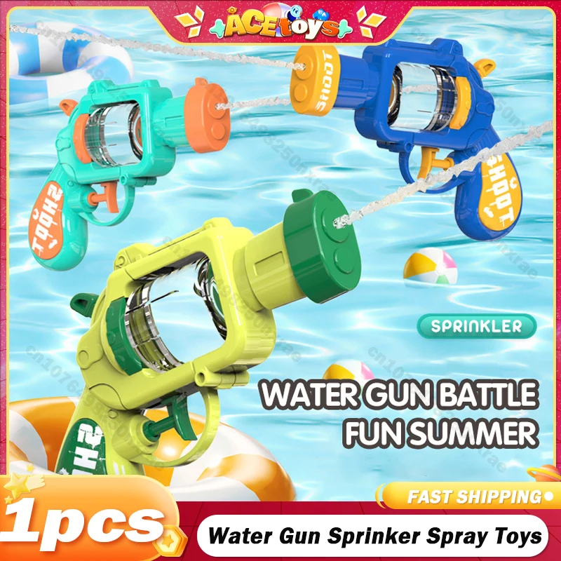 

Water Gun Sprinker Pistol Children Toys Press Type Spray Beach Water Toys Summer Splashing Outdoor Game Party Toys for Kids