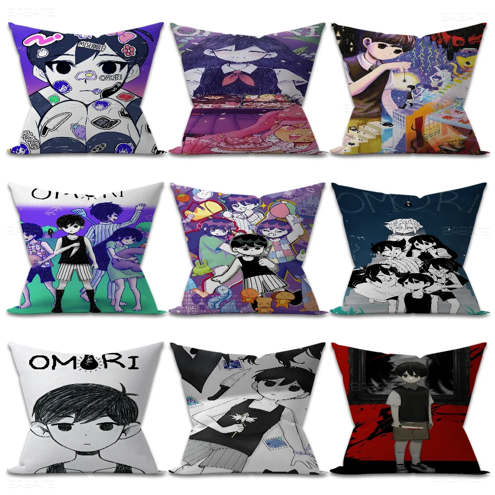 Omori Art Personalized Pillow Dust Cover Bedroom Kids Party Decoration Pillowcase Birthday Children Gift