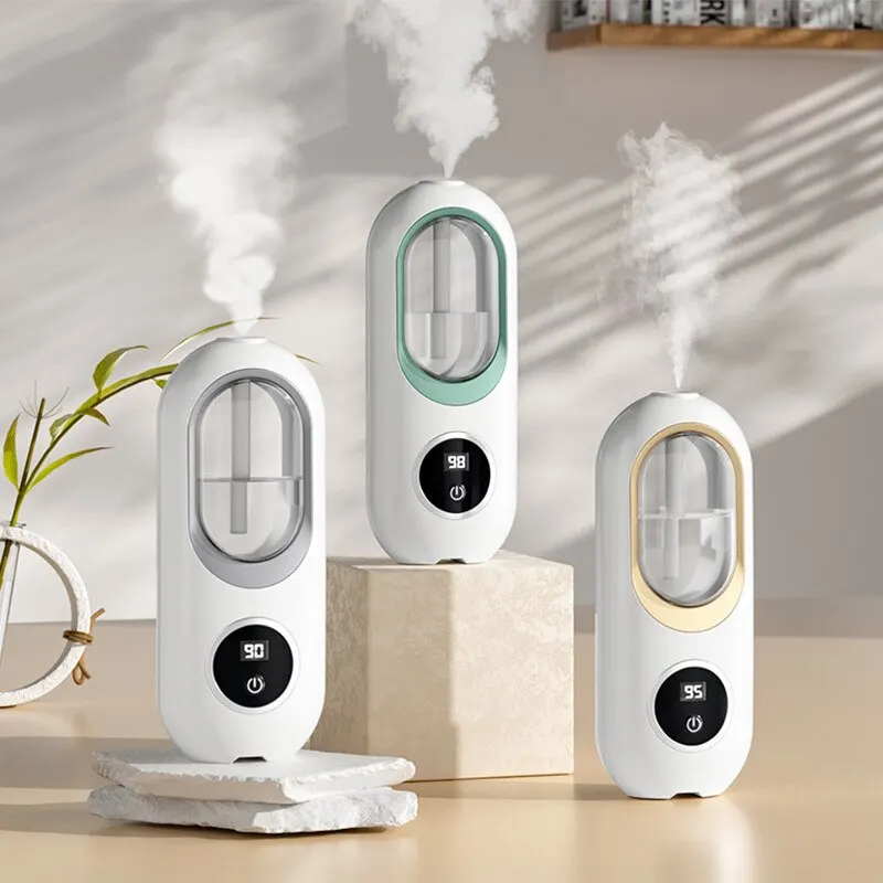 4 أوضاع صانع عطر برذاذ مثبت على الحائط بشاشة ليد ناشر عطري USB جهاز عطري لغرفة المنزل